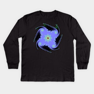 Square spiral fractal Kids Long Sleeve T-Shirt